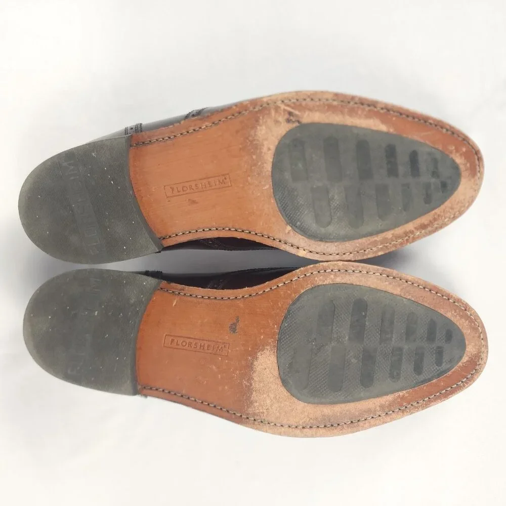 Florsheim Men's 10.5‎ Lexington Wingtip Dress Shoe Tassel Burgundy Leather